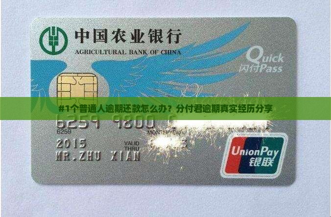 #1个普通人逾期还款怎么办？分付君逾期真实经历分享