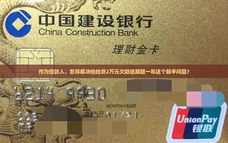 作为借款人，怎样解决拍拍贷2万元欠款逾期超一年这个棘手问题？