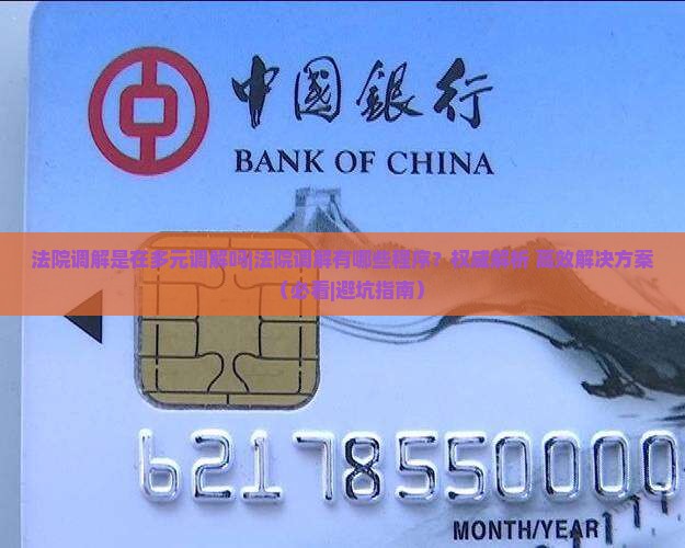 法院调解是在多元调解吗有哪些程序