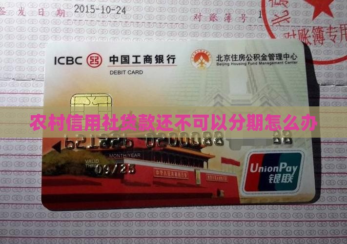 农村信用社还不起可以分期吗怎么办
