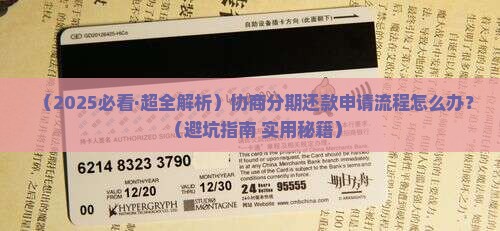 协商分期还款申请流程怎么办理