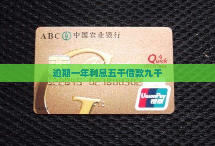借款九千逾期一年利息五千