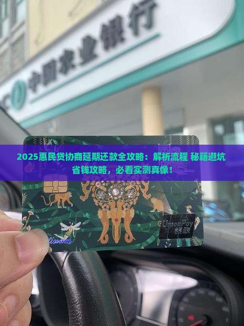惠民贷协商延期还款流程怎么操作
