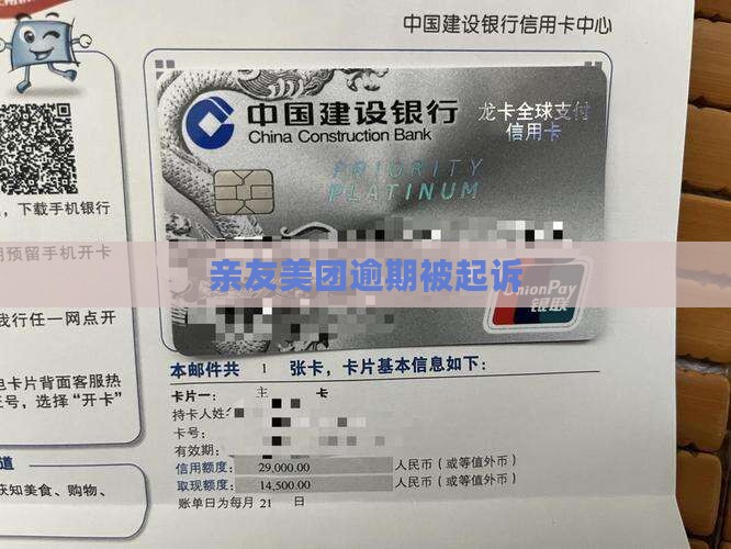 亲友美团逾期被起诉
