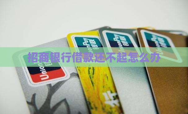 招商银行借款还不起怎么办