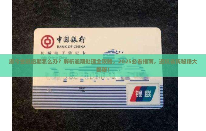 惠今金融逾期应该怎么处理