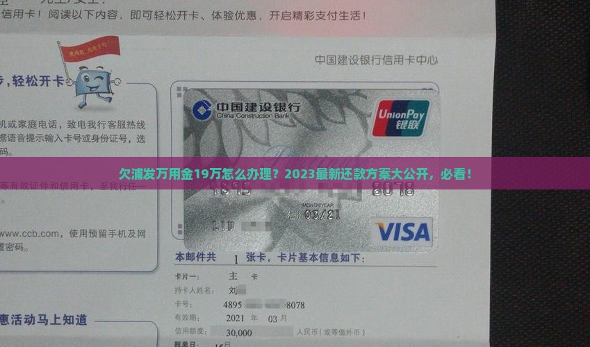 欠浦发万用金19万怎么办理