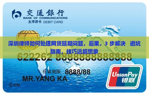深圳律师如何处理网贷延期问题