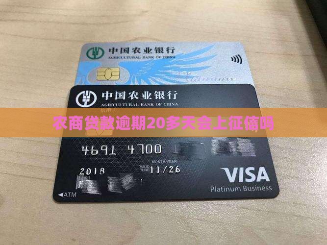农商贷款逾期20多天会上征信吗