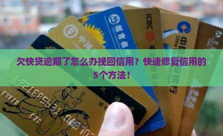 欠快贷逾期了怎么办挽回信用
