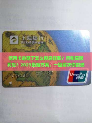 信用卡逾期了怎么停息挂账有效方法