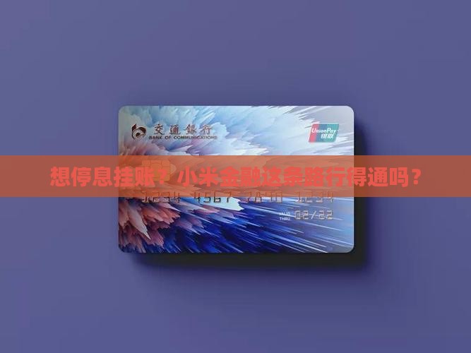 想停息挂账？小米金融这条路行得通吗？