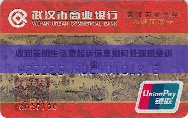 收到美团生活费起诉信息如何处理避免诉讼