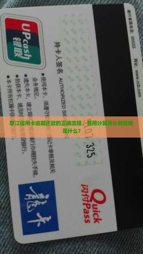 怒江信用卡逾期还款的正确流程、费用计算及补救措施是什么？