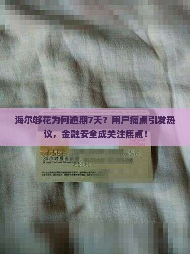 海尔够花为何逾期7天？用户痛点引发热议，金融安全成关注焦点！