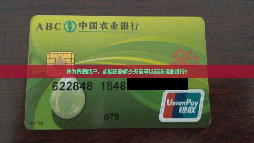 作为普通储户，逾期还款多少天后可以起诉浦发银行？