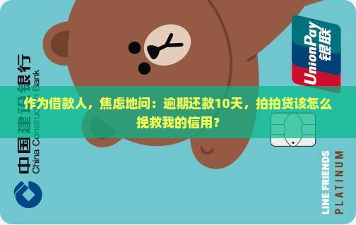 作为借款人，焦虑地问：逾期还款10天，拍拍贷该怎么挽救我的信用？