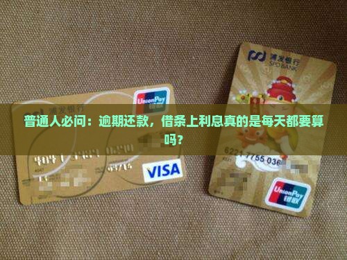 普通人必问:逾期还款,借条上利息真的是每天都要算吗? 普通人必问:逾期还款,借条上利息真的是每天都要算吗?