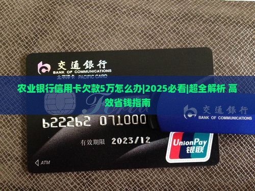 农业银行信用卡欠款5万怎么办