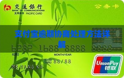 支付宝逾期不可以协商吗怎么处理
