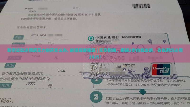 和信贷款逾期后无力偿还怎么办