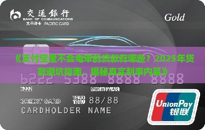 支付宝里不会电审的贷款有哪些