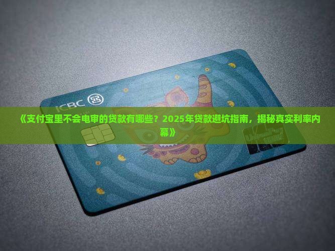 支付宝里不会电审的贷款有哪些