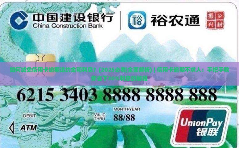 如何减免信用卡逾期违约金和利息