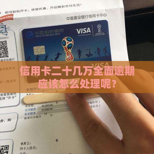 信用卡二十几万全面逾期应该怎么处理
