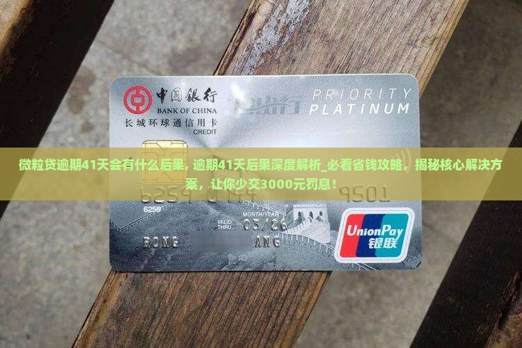 微粒贷逾期41天会有什么后果