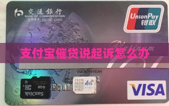 支付宝催贷说起诉怎么办