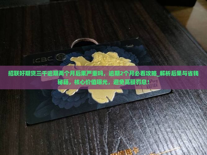 招联好期贷三千逾期两个月后果严重吗
