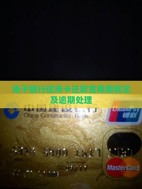 扬子银行有没有还款宽限期规定