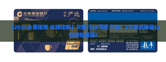 欠银行20万无力还款怎么办