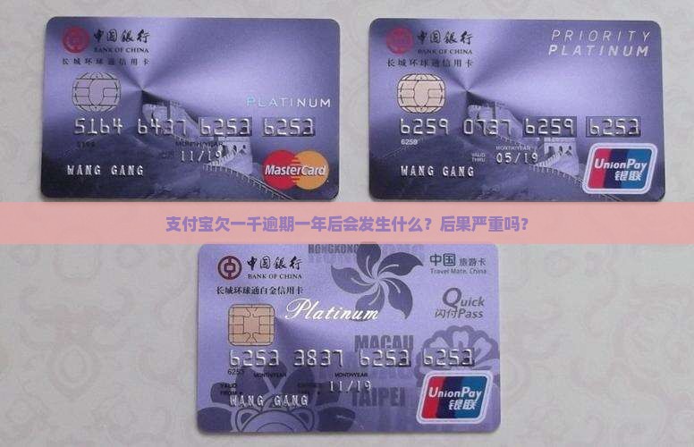 支付宝欠一千逾期一年后会发生什么