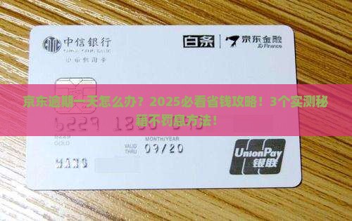 京东白条无意逾期一天及相关问题解答