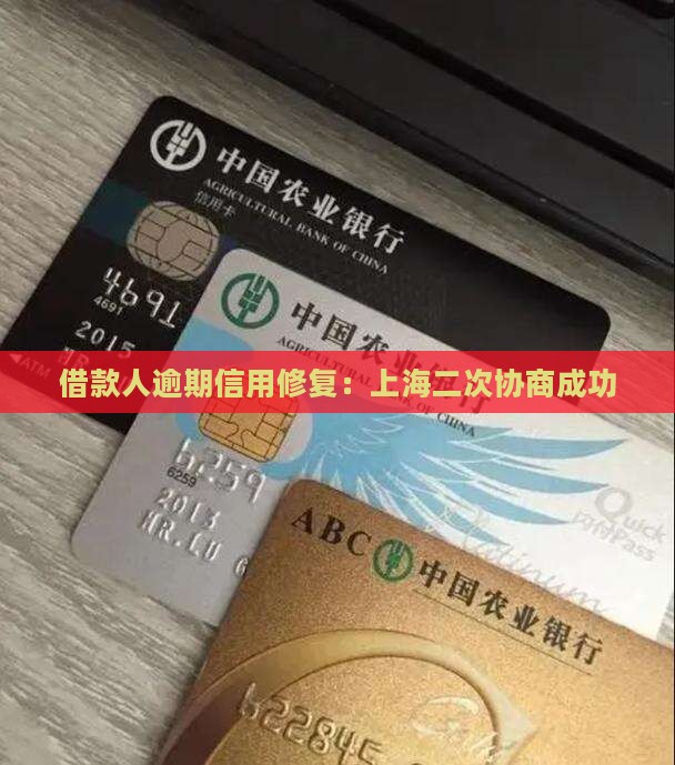 借款人逾期信用修复：上海二次协商成功