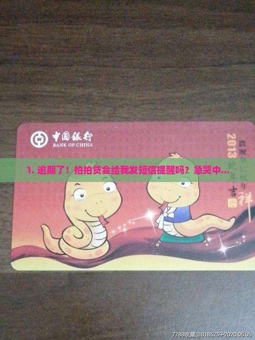 1. 逾期了！拍拍贷会给我发短信提醒吗？急哭中...