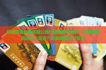 蚂蚁消费金融逾期公告栏通知规定详解？逾期后如何避免上征信？新增超强应对策略