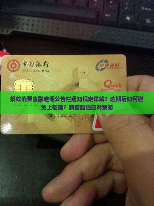 蚂蚁消费金融逾期公告栏通知规定详解？逾期后如何避免上征信？新增超强应对策略