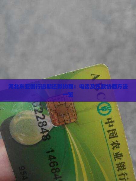 河北东亚银行逾期还款协商：电话及还款协商方法一览