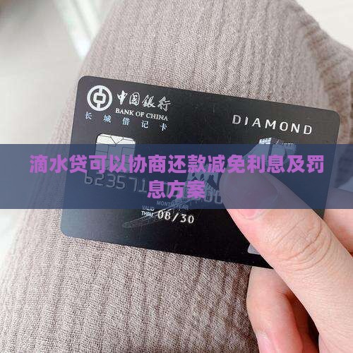 滴水贷可以协商还款减免利息及罚息方案