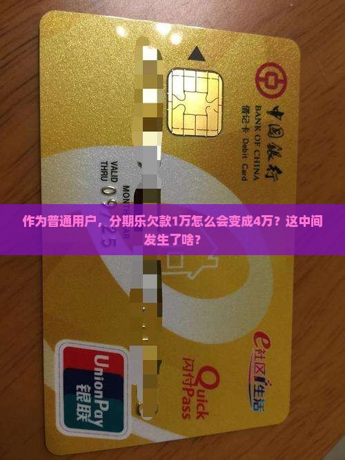 作为普通用户，分期乐欠款1万怎么会变成4万？这中间发生了啥？