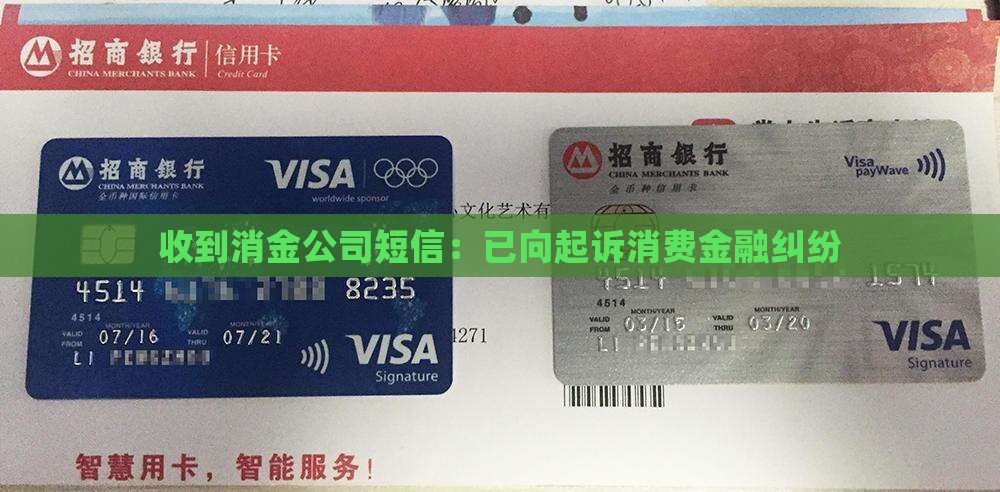 收到消金公司短信：已向起诉消费金融纠纷