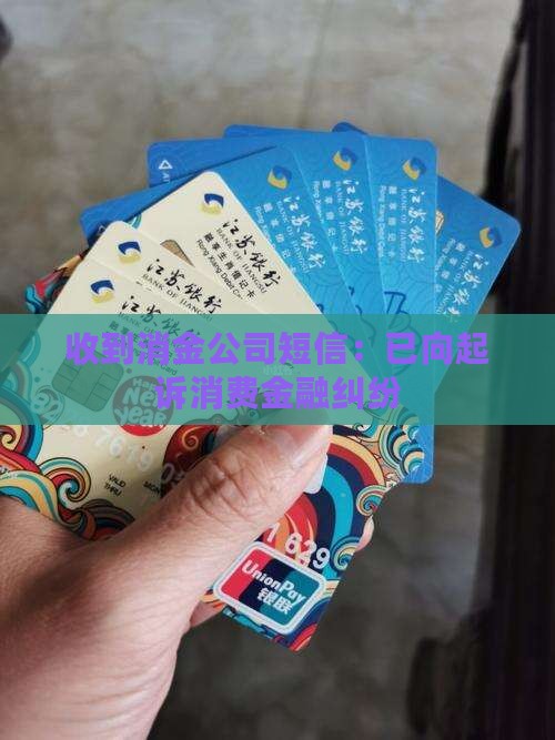 收到消金公司短信：已向起诉消费金融纠纷