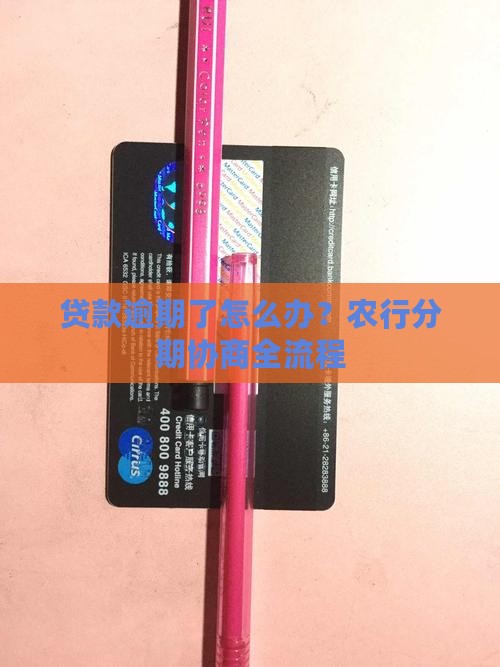 贷款逾期了怎么办？农行分期协商全流程