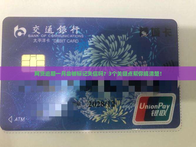 网贷逾期一月会被标记失信吗？3个关键点帮你搞清楚！
