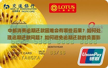 中邮消费逾期还款困难会有哪些后果？如何处理逾期还款问题？如何避免逾期还款的负面影响？