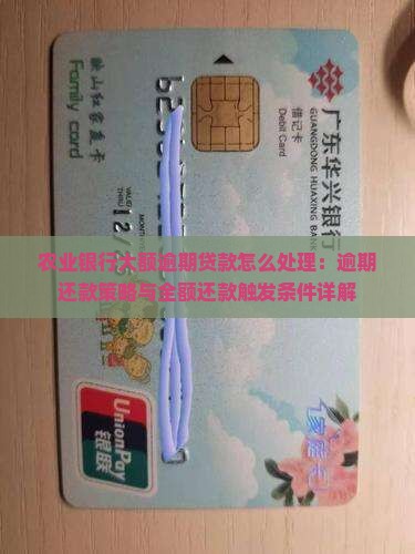 农业银行大额逾期贷款怎么处理：逾期还款策略与全额还款触发条件详解