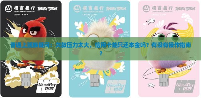 普通上班族疑问：欠款压力太大，信用卡能只还本金吗？有没有操作指南？